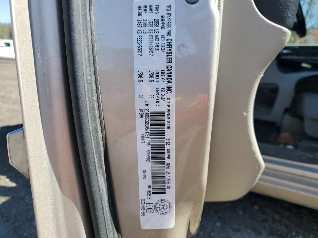 2C4RDGDG9DR574734 2013 Dodge Grand Caravan Crew