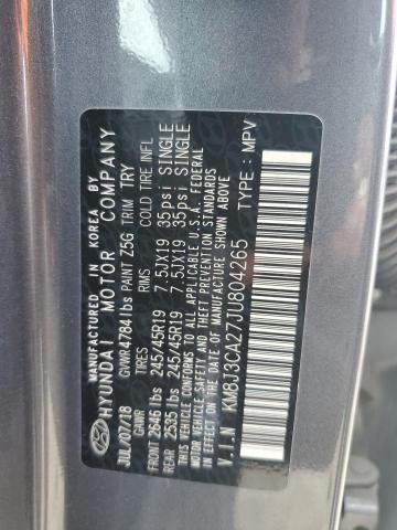 2018 HYUNDAI TUCSON VAL - KM8J3CA27JU804265