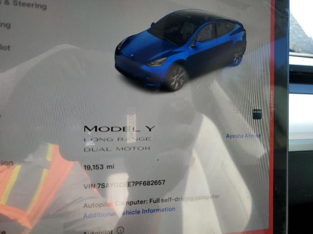 7SAYGDEE7PF682657 Tesla Model Y  9