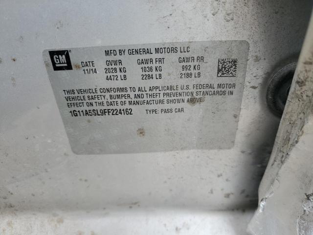 2015 Chevrolet Malibu Ls VIN: 1G11A5SL9FF224162 Lot: 50625844