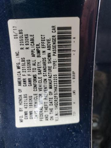 2017 HONDA ACCORD SPO - 1HGCR2F57HA233205