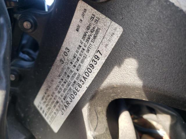 2003 YAMAHA YZFR6 L JYARJ06E63A009397