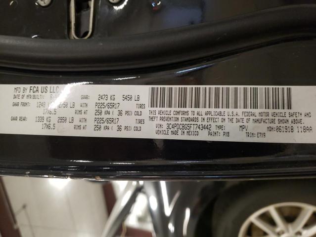 2015 Dodge Journey Sxt VIN: 3C4PDCBG5FT743442 Lot: 50619244