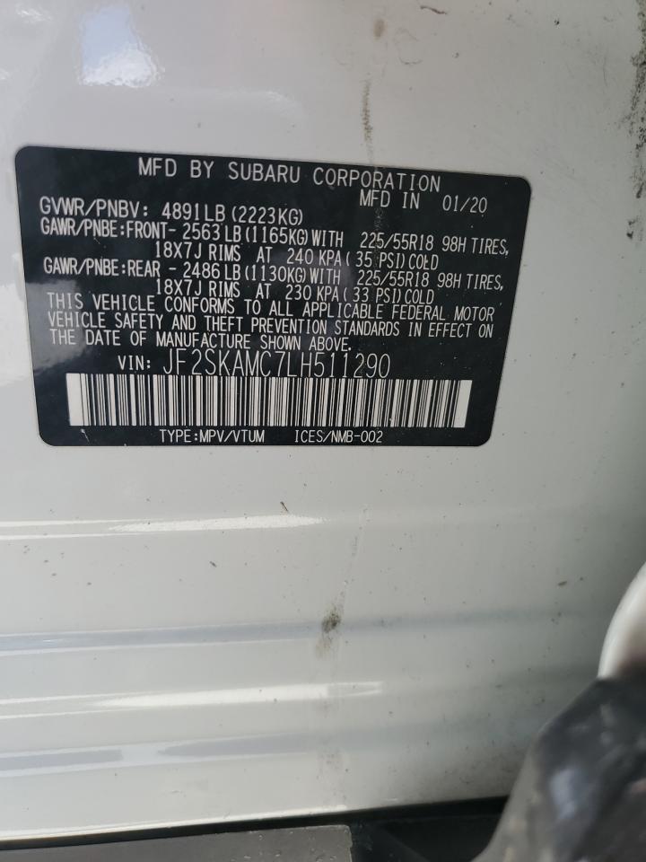 JF2SKAMC7LH511290 2020 Subaru Forester Sport