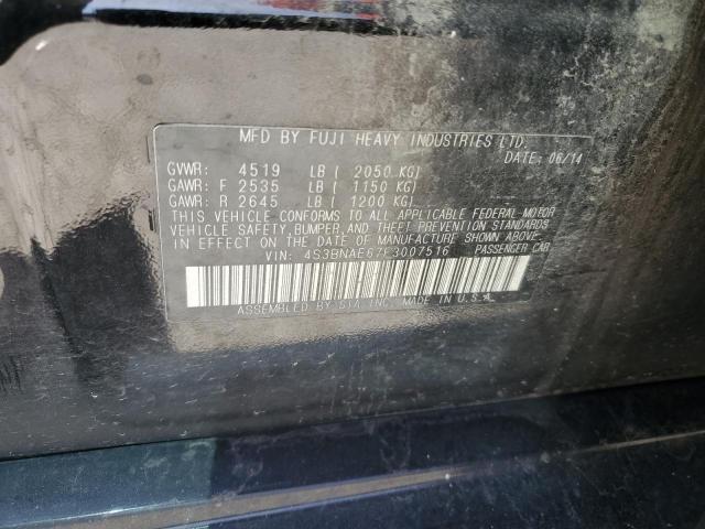 2015 SUBARU LEGACY 2.5 - 4S3BNAE67F3007516