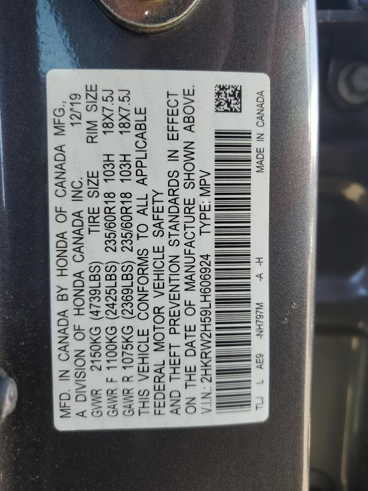 2HKRW2H59LH606924 2020 Honda Cr-V Ex