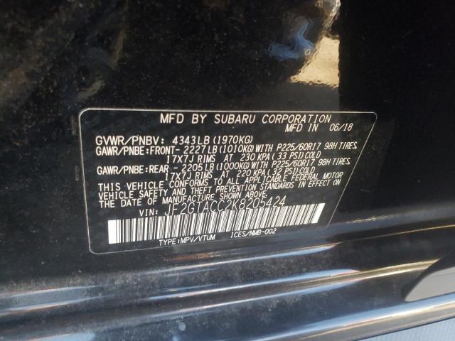 2019 Subaru Crosstrek Premium VIN: JF2GTACC2K8205424 Lot: 52301474