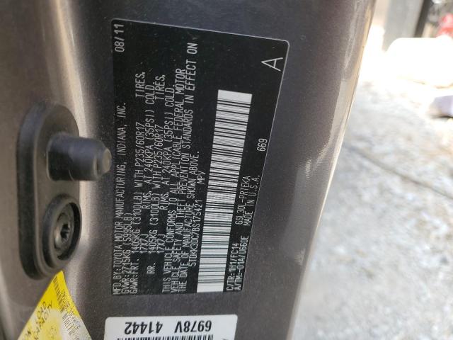 2011 Toyota Sienna Le VIN: 5TDKK3DC7BS175421 Lot: 52212884