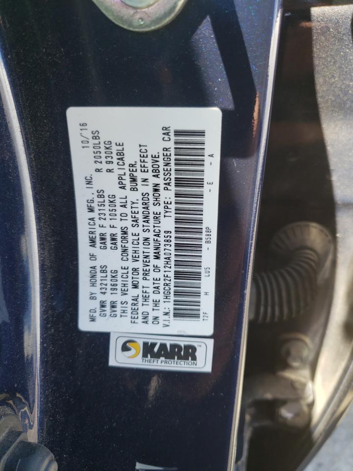 1HGCR2F12HA073859 HONDA ACCORD 2017
