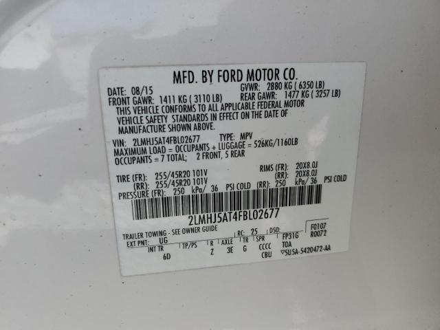 2015 LINCOLN MKT - 2LMHJ5AT4FBL02677