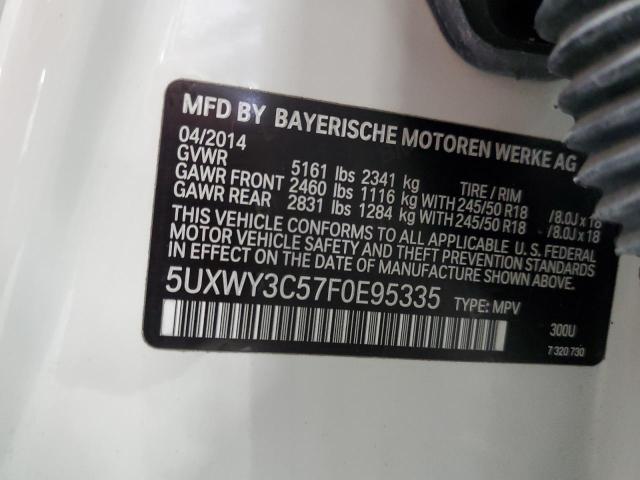 Lot #2489660384 2015 BMW X3 XDRIVE2 salvage car