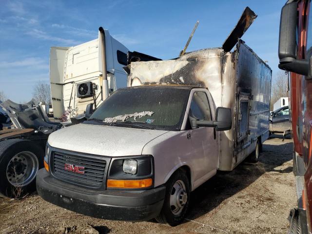 GMC SAVANA CUT 2014 white  flexible fuel 1GD374CG3E1910280 photo #1