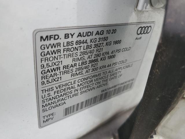 2021 AUDI SQ7 PREMIU WA1AWBF71MD016753