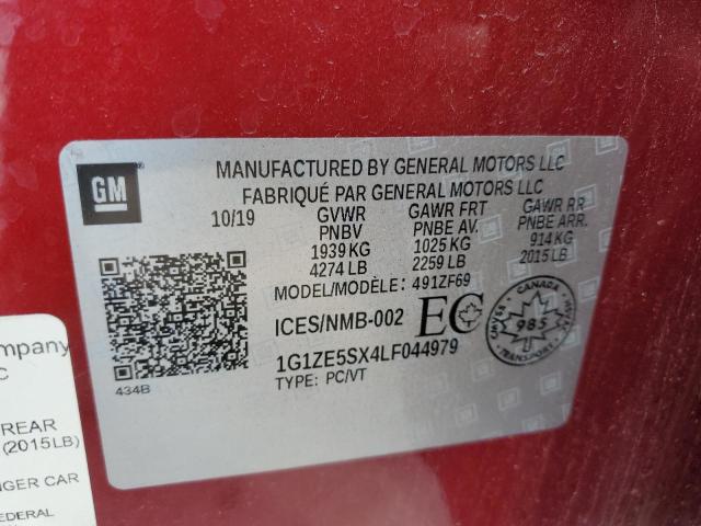 2020 CHEVROLET MALIBU PRE #3316711411