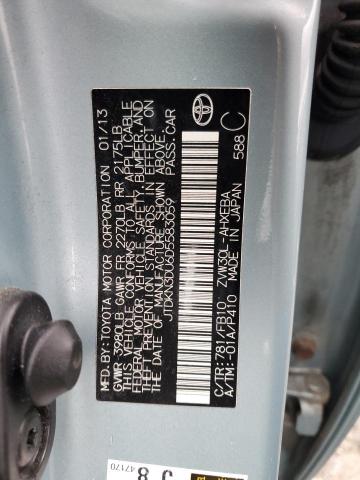 2013 Toyota Prius VIN: JTDKN3DU6D5583059 Lot: 49307324