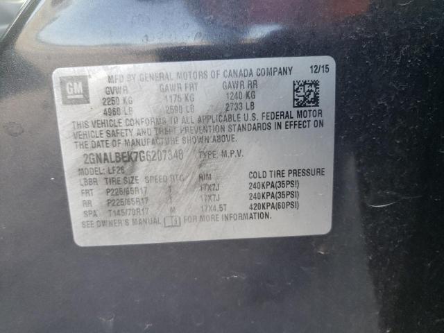 2016 CHEVROLET EQUINOX LS - 2GNALBEK7G6207348