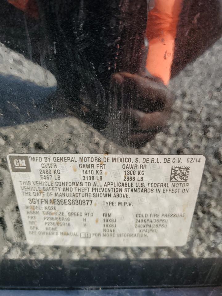 3GYFNAE36ES630877 2014 Cadillac Srx