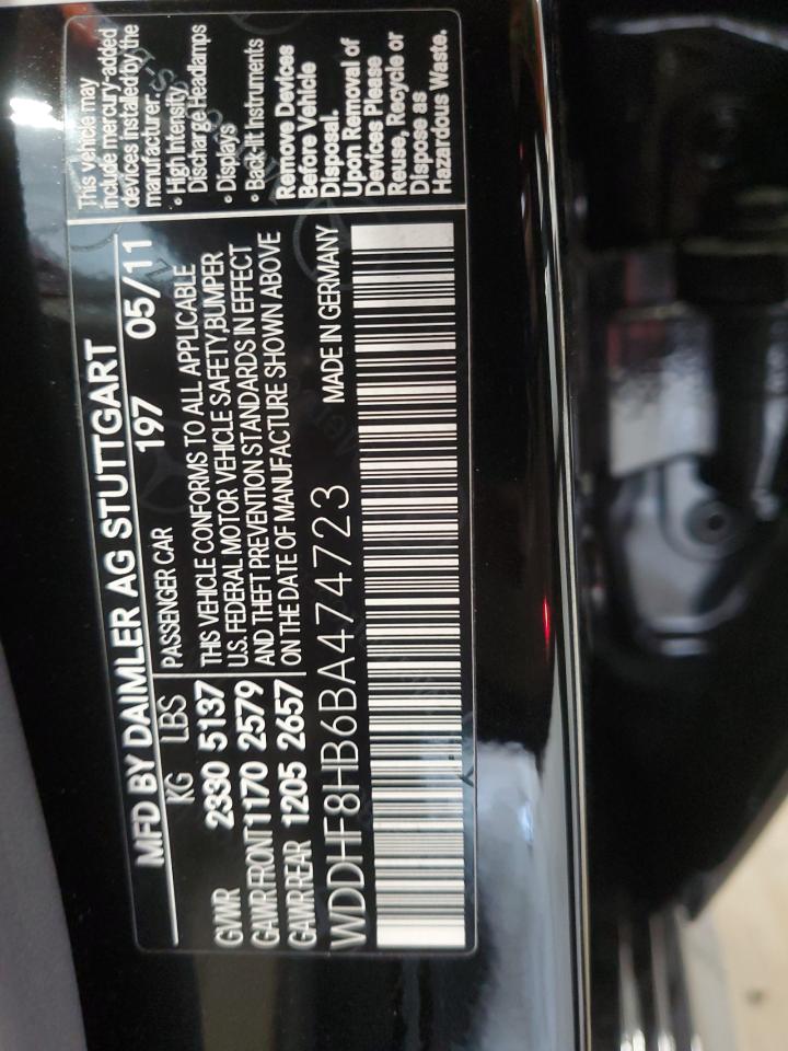 WDDHF8HB6BA474723 2011 Mercedes-Benz E 350 4Matic