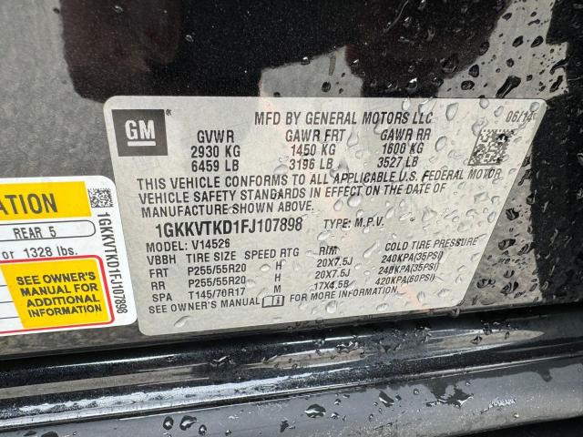 Lot #2442596417 2015 GMC ACADIA DEN salvage car
