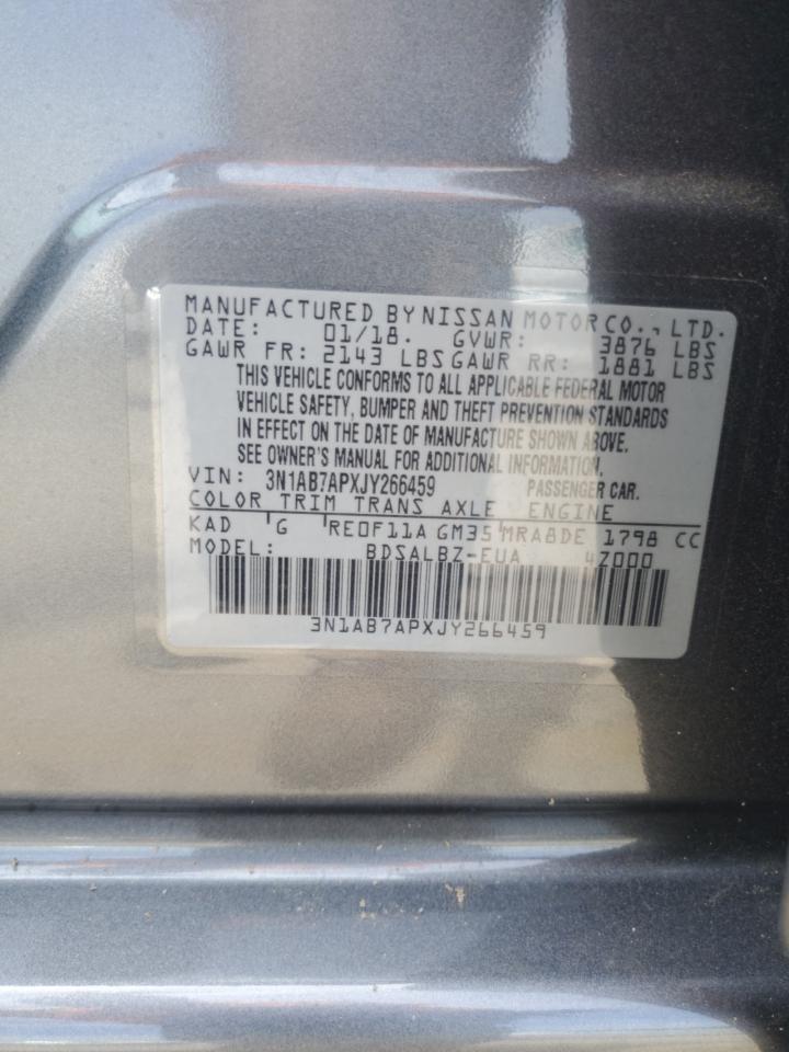 3N1AB7APXJY266459 NISSAN SENTRA 2018
