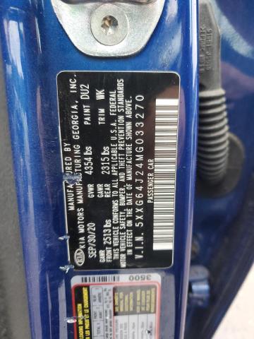 2021 Kia K5 Gt Line VIN: 5XXG64J24MG033270 Lot: 50111654