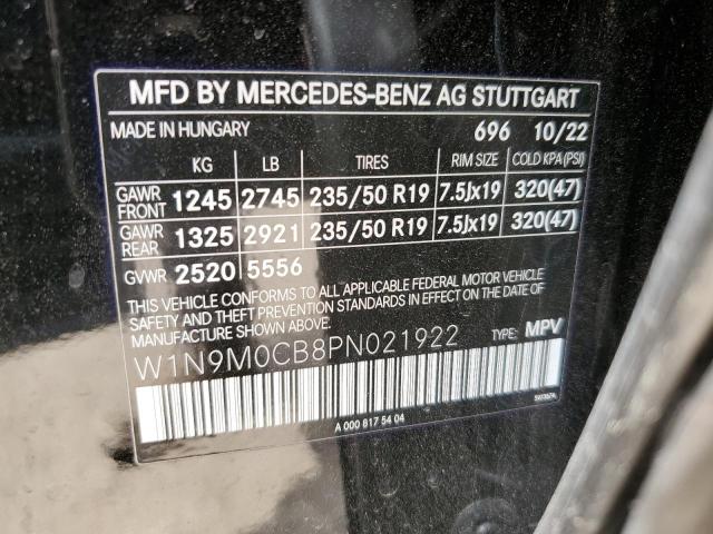 2023 MERCEDES-BENZ EQB 250+ W1N9M0CB8PN021922