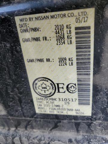 2017 Nissan Leaf S VIN: 1N4BZ0CP8HC310517 Lot: 48687784