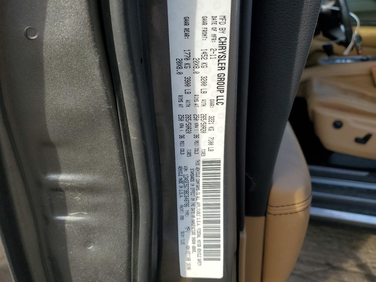 1D4SE5GT9BC648786 2011 Dodge Durango Citadel