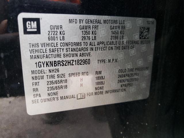 2017 CADILLAC XT5 LUXURY - 1GYKNBRS2HZ182960