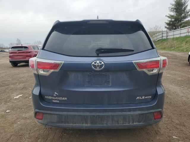 VIN 5TDJKRFH5ES021527 2014 Toyota Highlander, Xle no.6