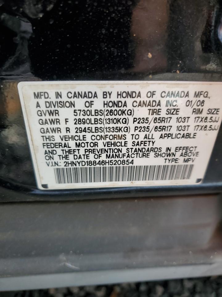 2HNYD18846H520854 2006 Acura Mdx Touring