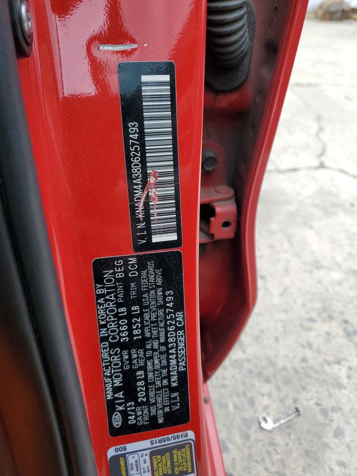 KNADM4A38D6257493 2013 Kia Rio Lx