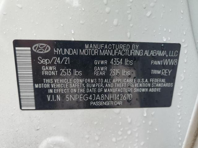 2022 Hyundai Sonata Se VIN: 5NPEG4JA8NH142610 Lot: 49707544