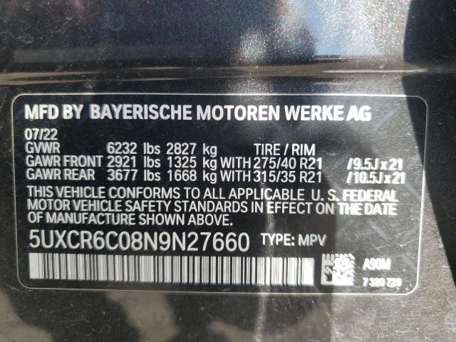  BMW X5 2022 Вугільний