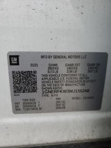 1GNERFKW3MJ156248 Chevrolet Traverse L 13