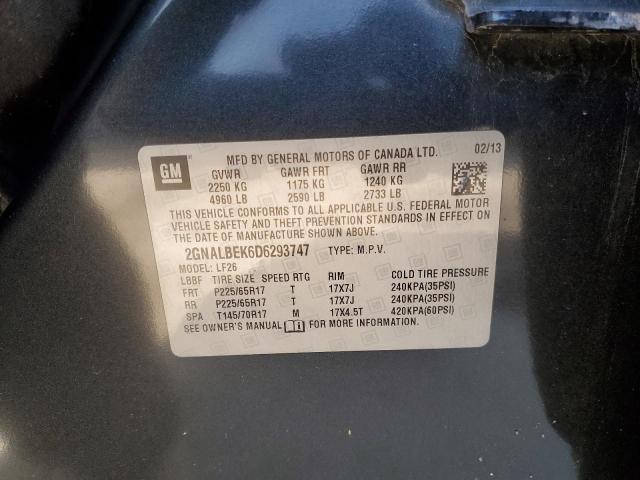 Lot #2503548885 2013 CHEVROLET EQUINOX LS salvage car