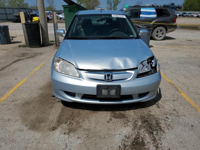 2005 Honda Civic Hybrid VIN: JHMES95615S014209 Lot: 51657414