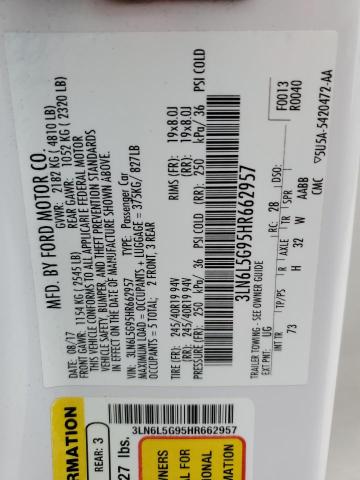 2017 LINCOLN MKZ BLACK 3LN6L5G95HR662957