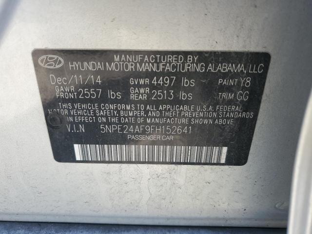 2015 HYUNDAI SONATA SE - 5NPE24AF9FH152641
