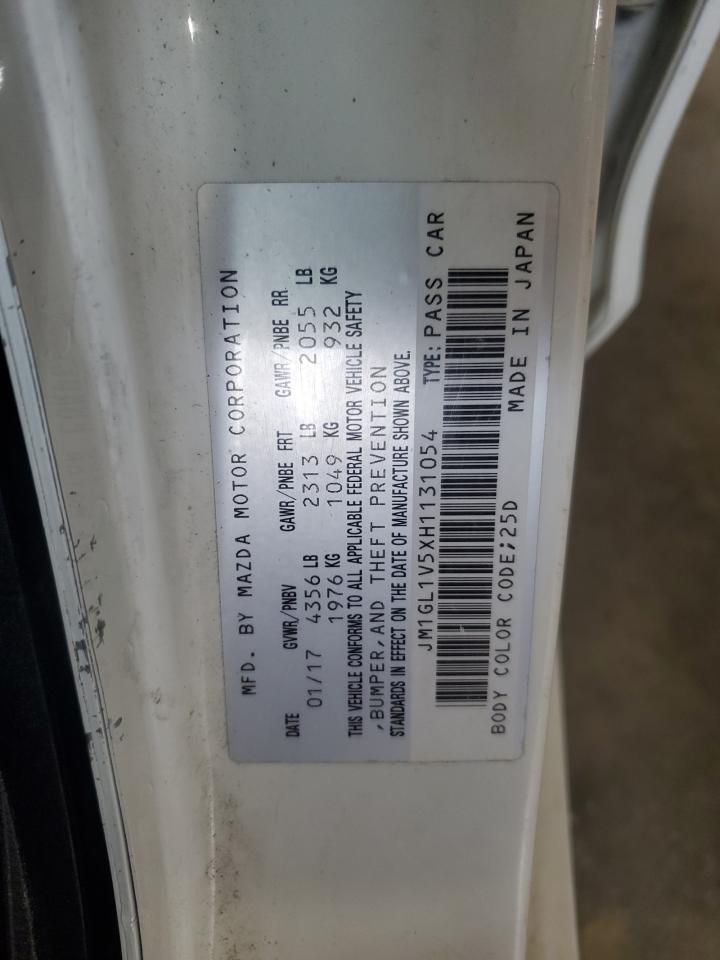 JM1GL1V5XH1131054 MAZDA 6 2017