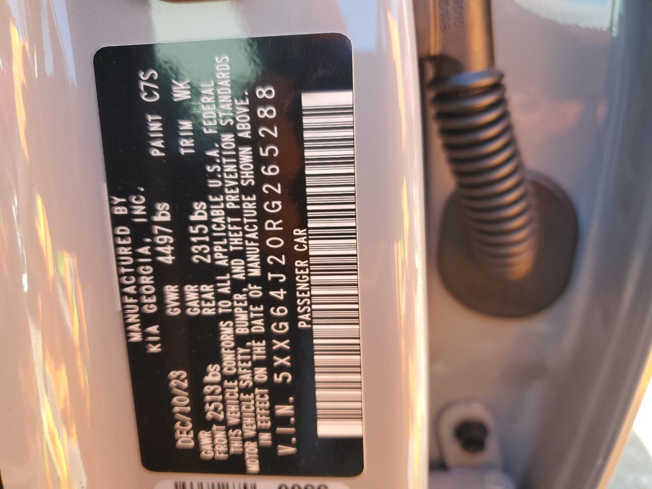 5XXG64J20RG265288 2024 Kia K5 Gt Line