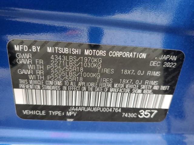 2023 Mitsubishi Outlander Sport S/Se VIN: JA4ARUAU6PU004764 Lot: 49777744