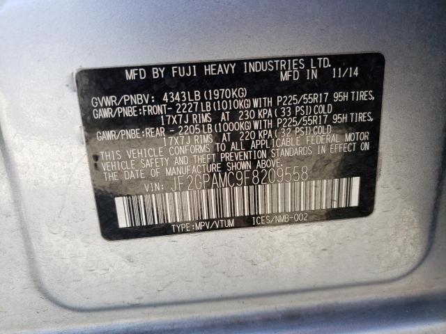 2015 SUBARU XV CROSSTR JF2GPAMC9F8209558