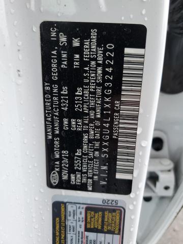 2019 Kia Optima Ex VIN: 5XXGU4L1XKG324220 Lot: 51255184