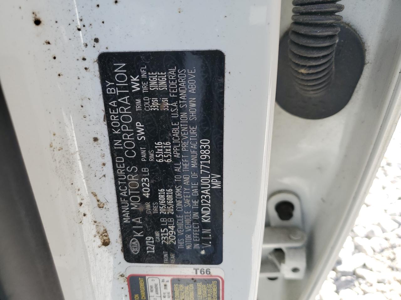 KNDJ23AU0L7719830 2020 Kia Soul Lx