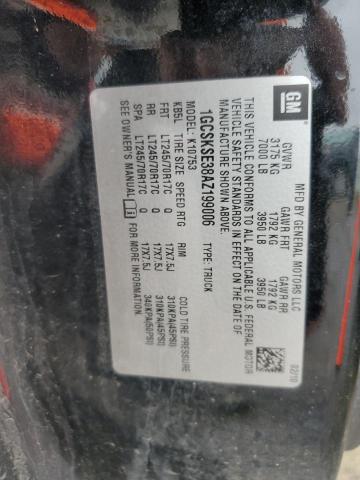 2010 Chevrolet Silverado K1500 Lt VIN: 1GCSKSE38AZ199006 Lot: 51292794