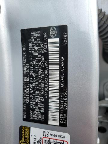 2007 Toyota Camry Ce VIN: 4T1BE46KX7U609850 Lot: 50939834