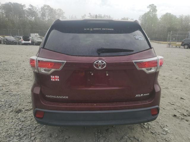 VIN 5TDJKRFH0FS213617 2015 Toyota Highlander, Xle no.6