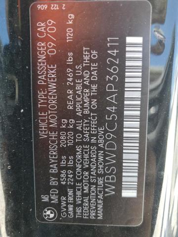 Lot #2491950071 2010 BMW M3 salvage car