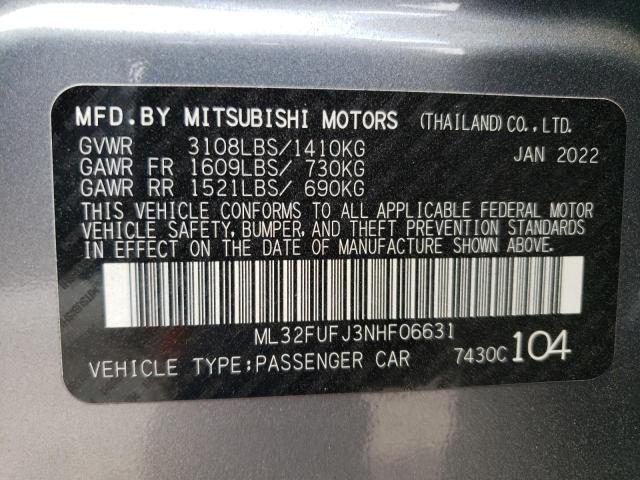 ML32FUFJ3NHF06631 Mitsubishi Mirage G4 13